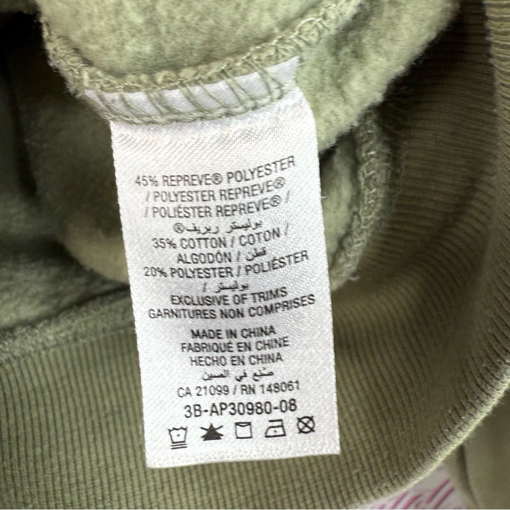 Ardene cropped sweater hoodie Olive Green Women's Cropped Hoodie Jacket - Picture 11 of 13